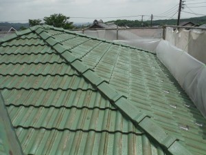 日高市 屋根塗装リフォームビフォー写真