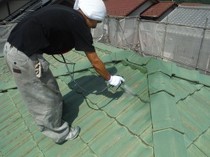 日高市 屋根塗装リフォーム写真