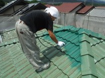 日高市 屋根塗装リフォーム写真