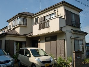 埼玉県所沢市・屋根外壁塗装リフォームビフォー写真