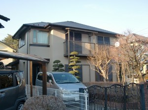 所沢市 屋根・外壁塗装リフォームビフォー写真